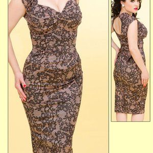 Love pencil skirt wiggle dress pinup retro vintage